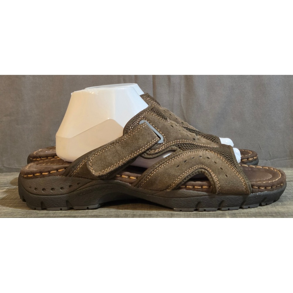 Bass Weston Comfort Slip On Slide Sandals Men's Size 12 Brown